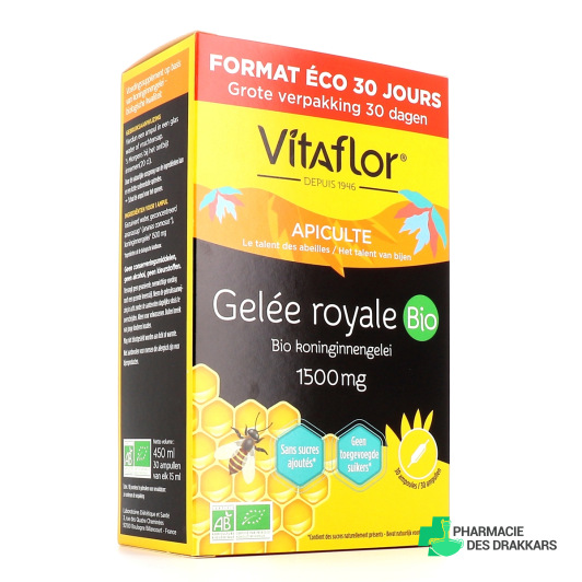 Vitaflor Gelée Royale 1500 mg Bio Ampoules