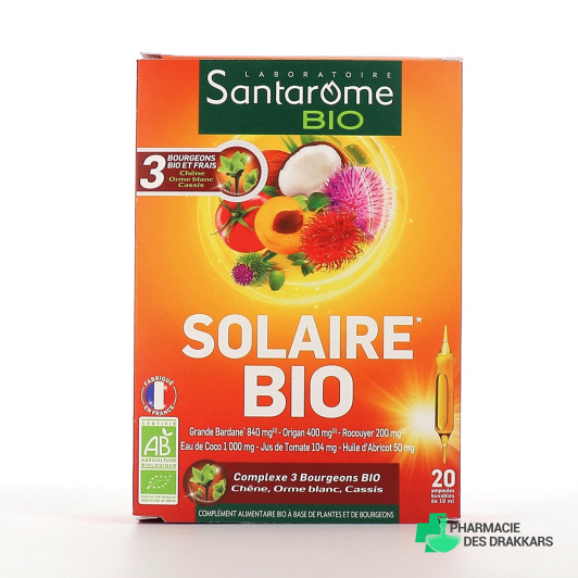 Santarome Solaire Bio 20 ampoules