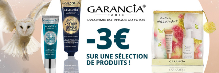 Garancia : -3€ sur une sélection de produits